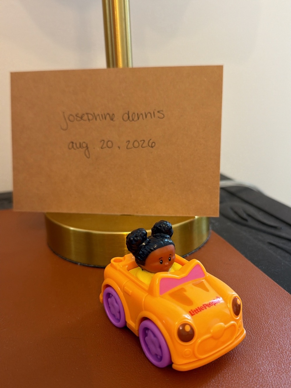 tessa orange kitty cat little people wheelie - HTF